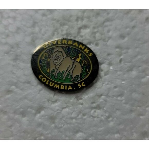 Riverbanks Columbia, SC Lapel Pie Tie Tack Hat Travel‎ Pin - Picture 2 of 4